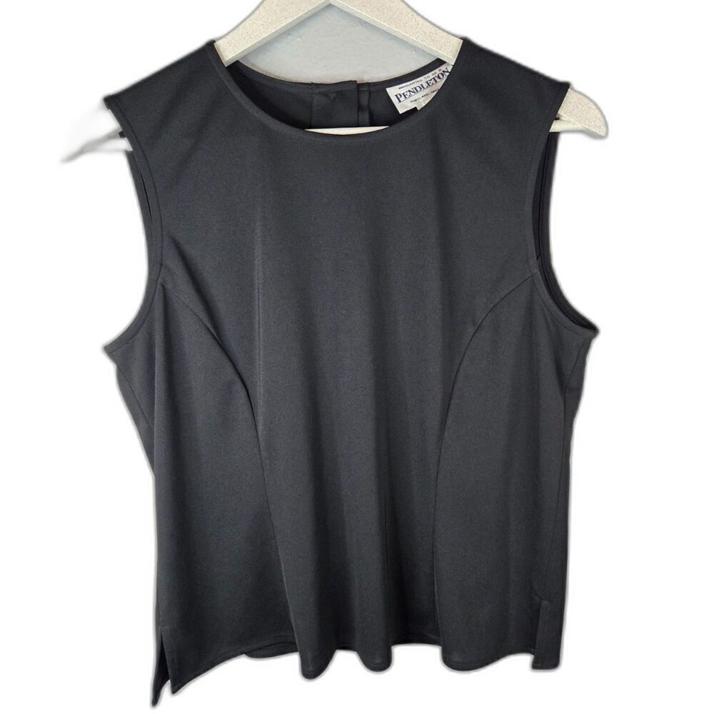 Pendleton Women's Black Sleeveless Tank Top Size 10